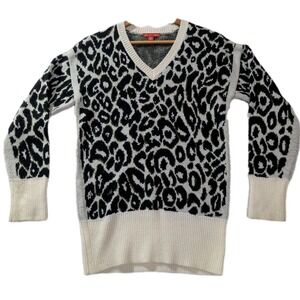 Saks Fifth Avenue Women's V-Neck Sweater S 2010s Y2K Retro Streetwear